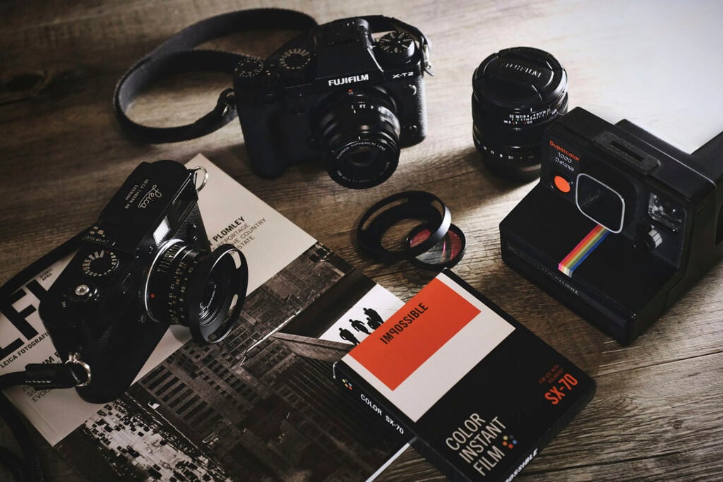 Divers appareils photos et matériel de photographe